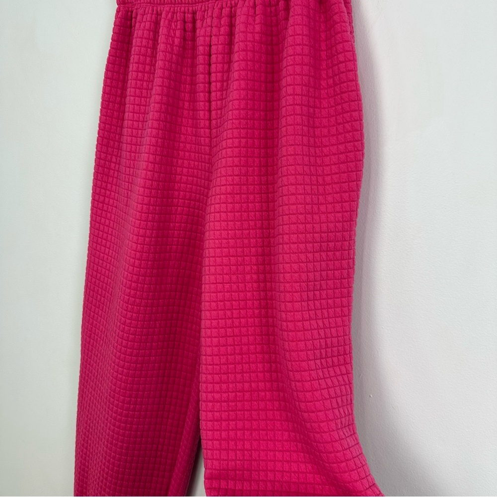 Princess Polly Arabella Jogger Pink Sweatpants Size 8 Bubble Waffle Square - Picture 7 of 11